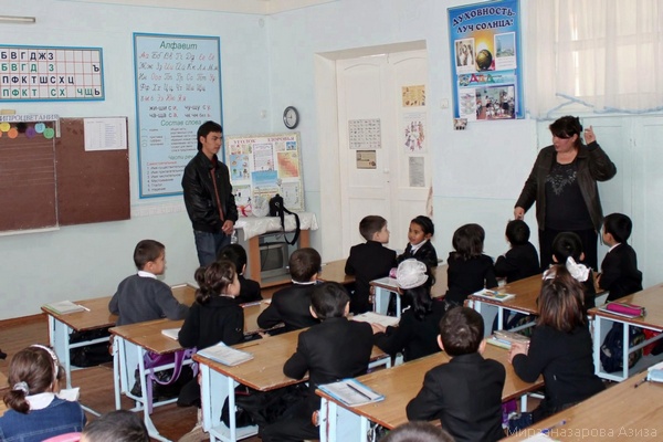 Открытый урок в узбекской школе